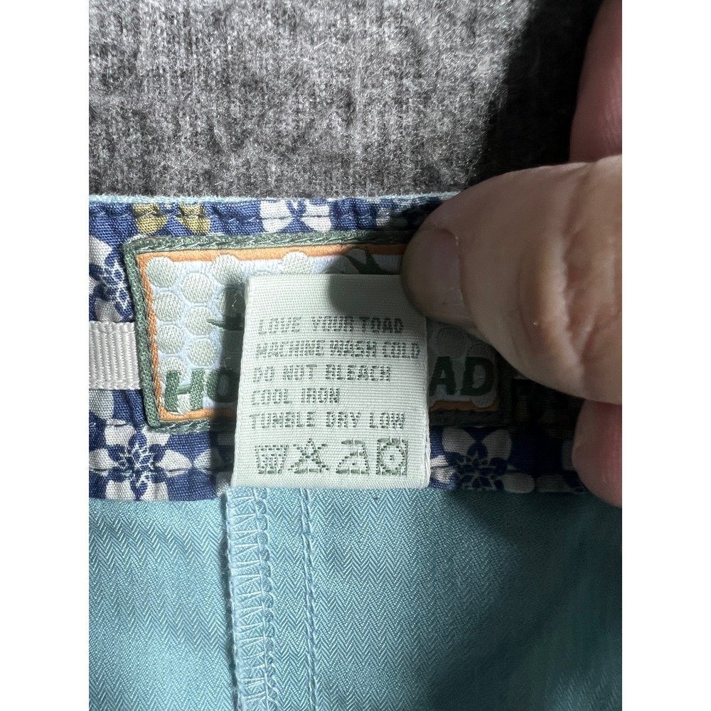 Horny Toad Women's Light Blue Herringbone Cargo Skirt Adjustable Waist Utility - Picture 10 of 14